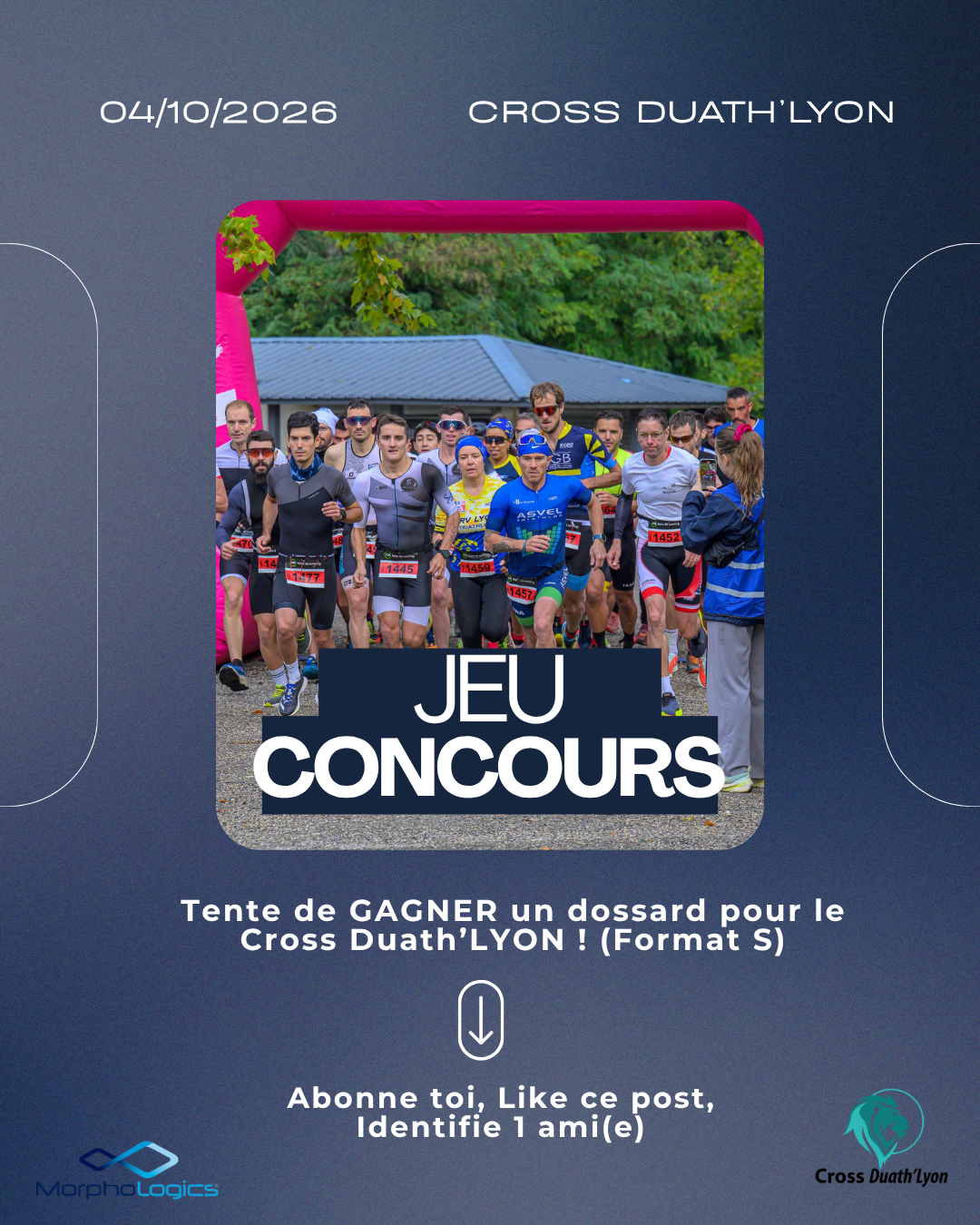 Image de couverture de l'artile Morpho-Logics : JEU CONCOURS – Gagne ton dossard ! (SUR NOTRE COMPTE INSTAGRAM)